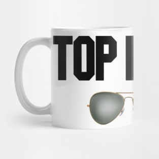 top pilot glasses Mug